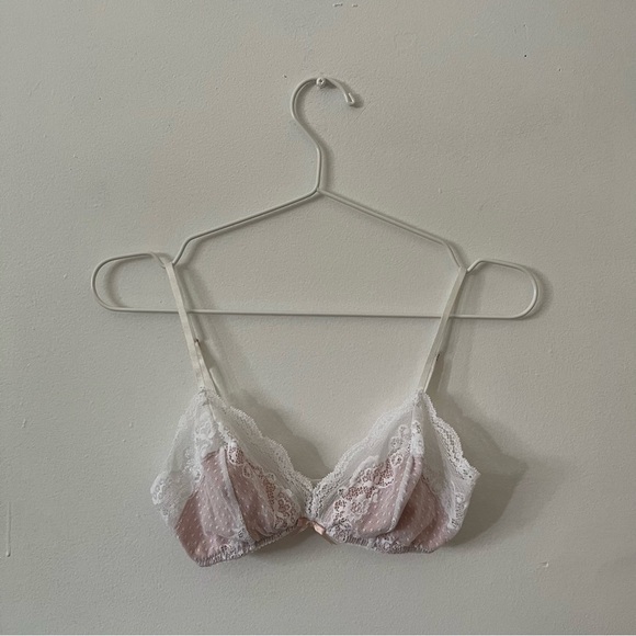 Eberjey White Lace Triangle Bralette - Picture 2 of 7